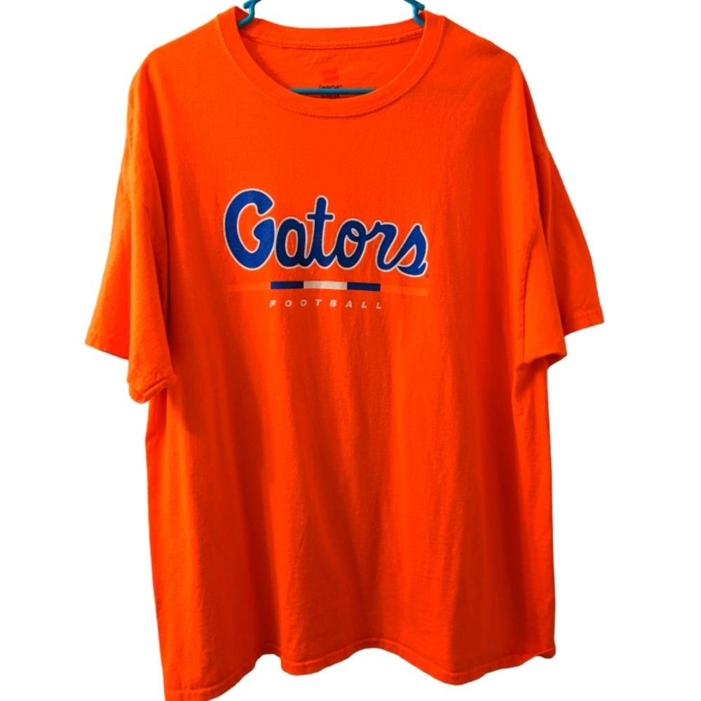 FLORIDA GATORS Football orange & blue T- shirt Sz XL